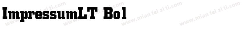 ImpressumLT Bold字体转换